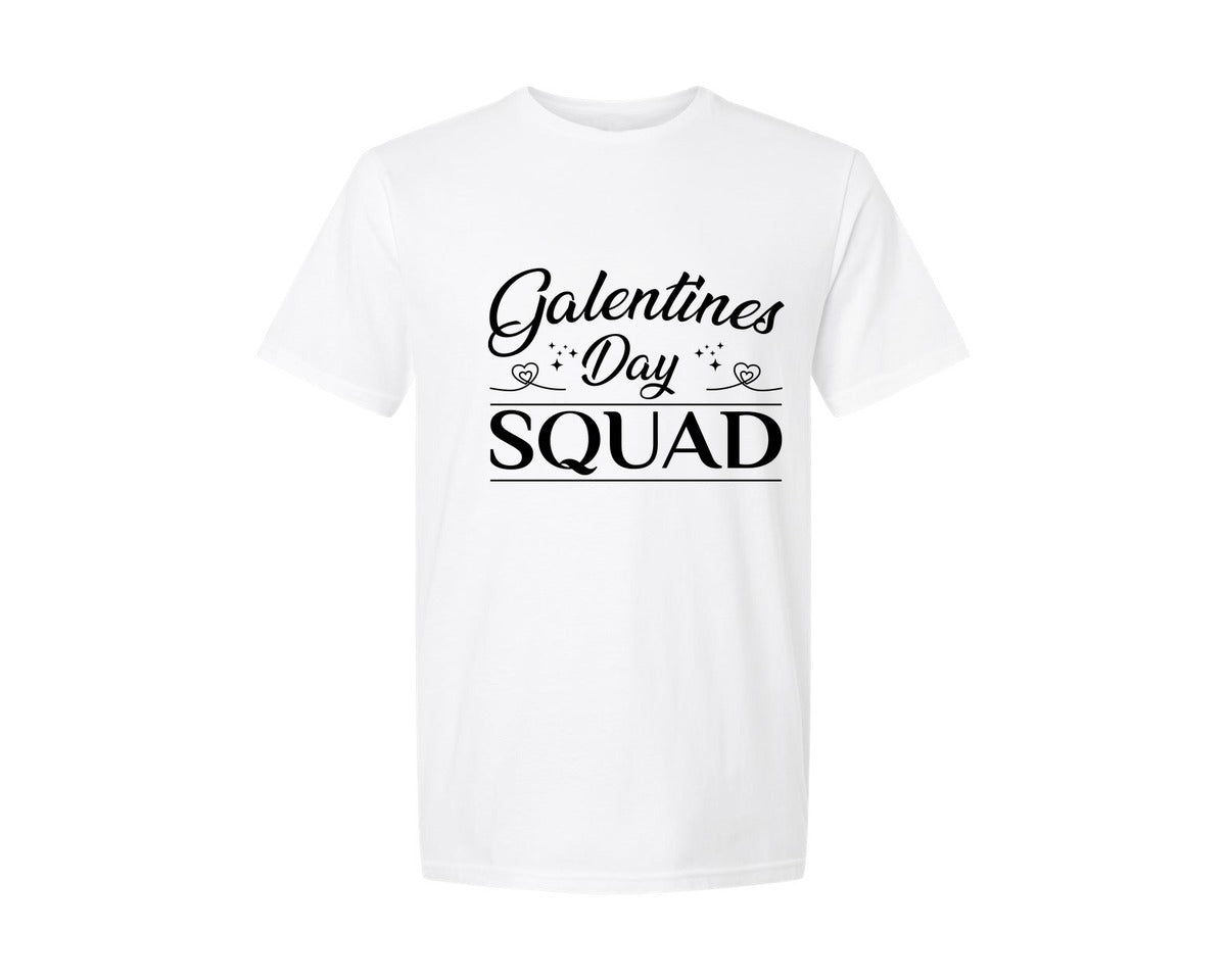 brand:Generic|color:White|Galentines Day Squad 2 Graphic T-Shirt