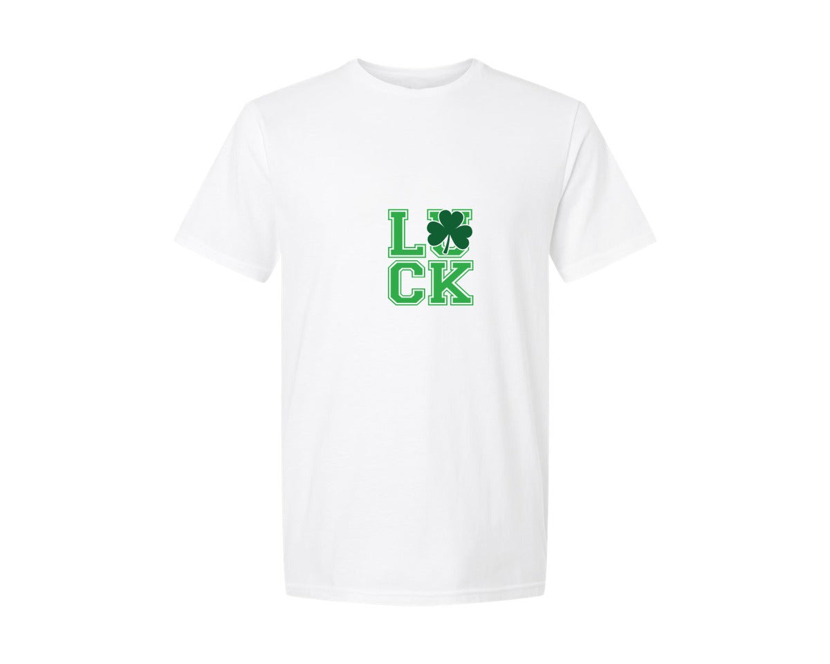 brand:Generic|color:White|Lucky St Patricks Day Coquette 13 Graphic T-Shirt