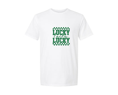 brand:Generic|color:White|Lucky St Patricks Day 9 Graphic T-Shirt