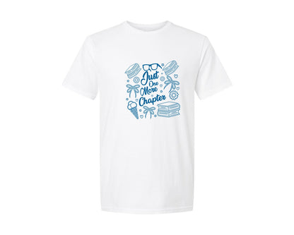 brand:Generic|color:White|Just One More Chapter Book Club Graphic T-Shirt