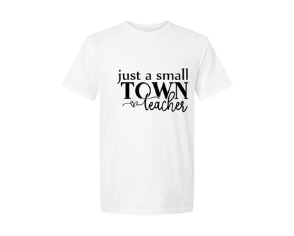 brand:Generic|color:White|Small Town Teacher Teacher 5 Graphic T-Shirt