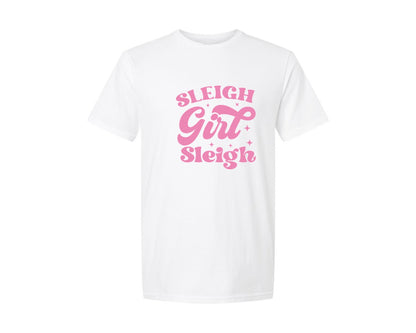 brand:Generic|color:White|Sleigh Girl Sleigh T Shirt Sassy Graphic T-Shirt