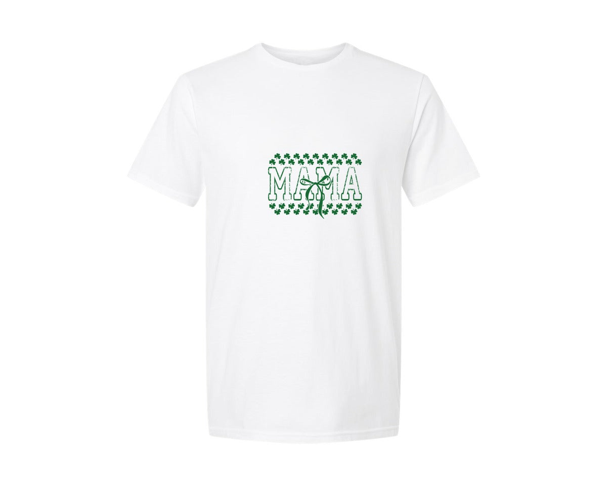 brand:Generic|color:White|Mama St Patricks St Patricks Graphic T-Shirt