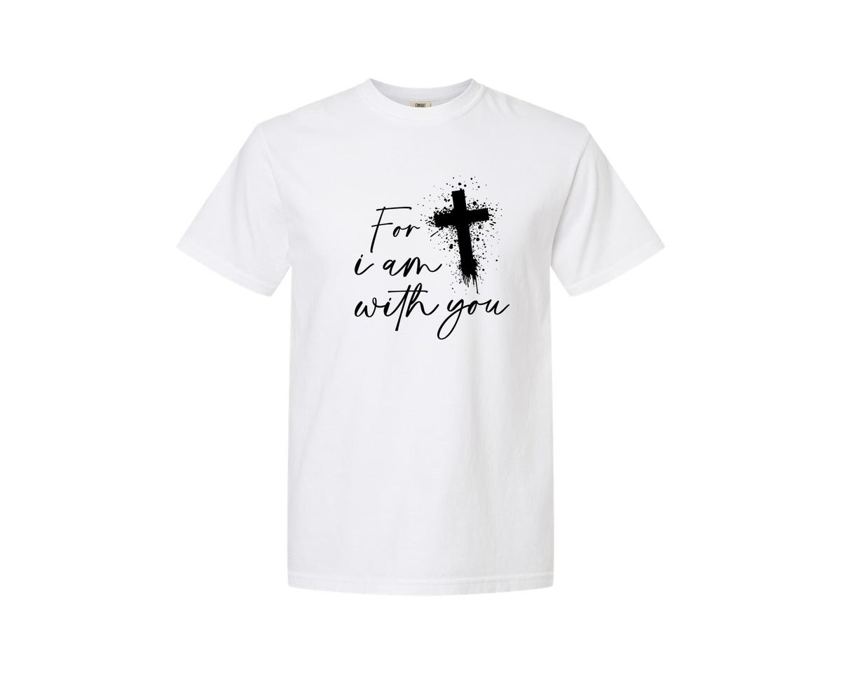 brand:Comfort Colors|color:White|Fear Not Christianity Bible Graphic T-Shirt