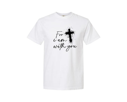 brand:Comfort Colors|color:White|Fear Not Christianity Bible Graphic T-Shirt