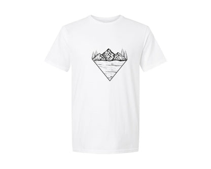 brand:Generic|color:White|Adventure Is Calling Line Art T Shirt Graphic T-Shirt