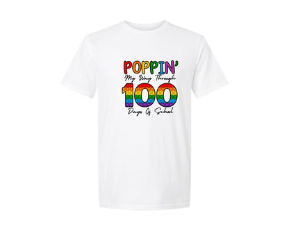 brand:Generic|color:White|100 Days Of School 32 Graphic T-Shirt