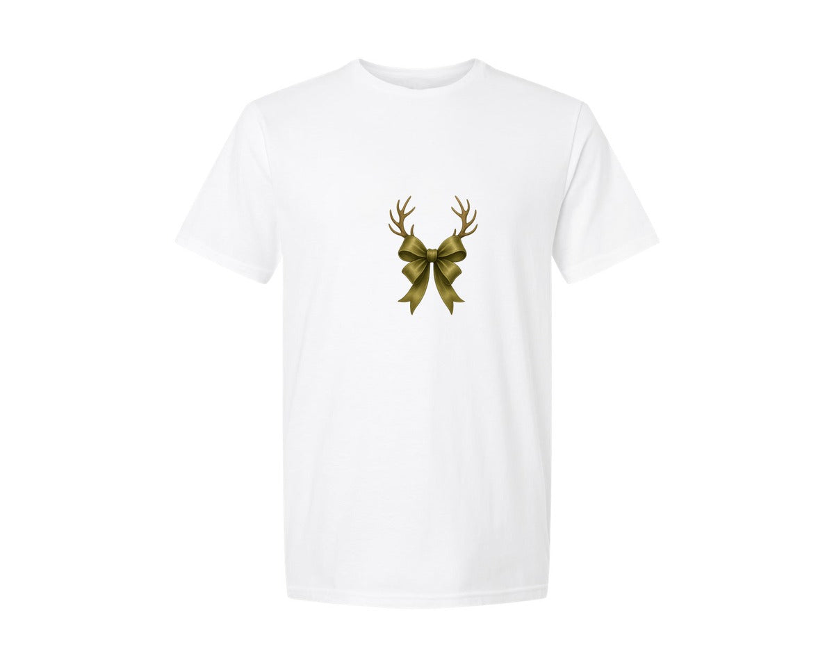 brand:Generic|color:White|Hunting Deer Bow Camo Coquette Bow 3 Graphic T-Shirt