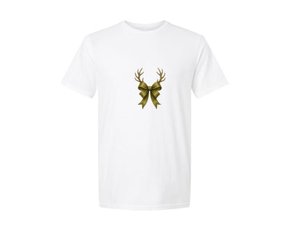brand:Generic|color:White|Hunting Deer Bow Camo Coquette Bow 3 Graphic T-Shirt
