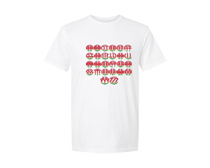 brand:Generic|color:White|Glitter Watermelon Handdraw Monogram Set Graphic T-Shirt