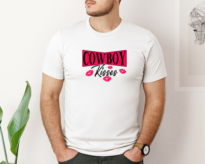 brand:Bella Canvas|color:White|Country Western Valentines Day Graphic T-Shirt