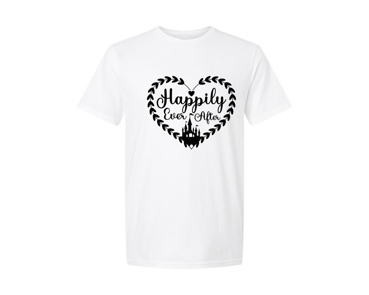 brand:Generic|color:White|Happily Ever After 2 Graphic T-Shirt
