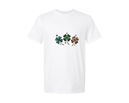 brand:Generic|color:White|Shamrock Retro Coquette St Patrick Graphic T-Shirt