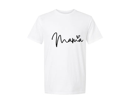 brand:Generic|color:White|Mama Heart Mothers Day Graphic T-Shirt