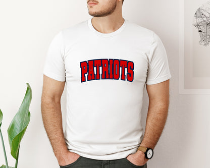 brand:Bella Canvas|color:White|Patriots 2 Graphic T-Shirt