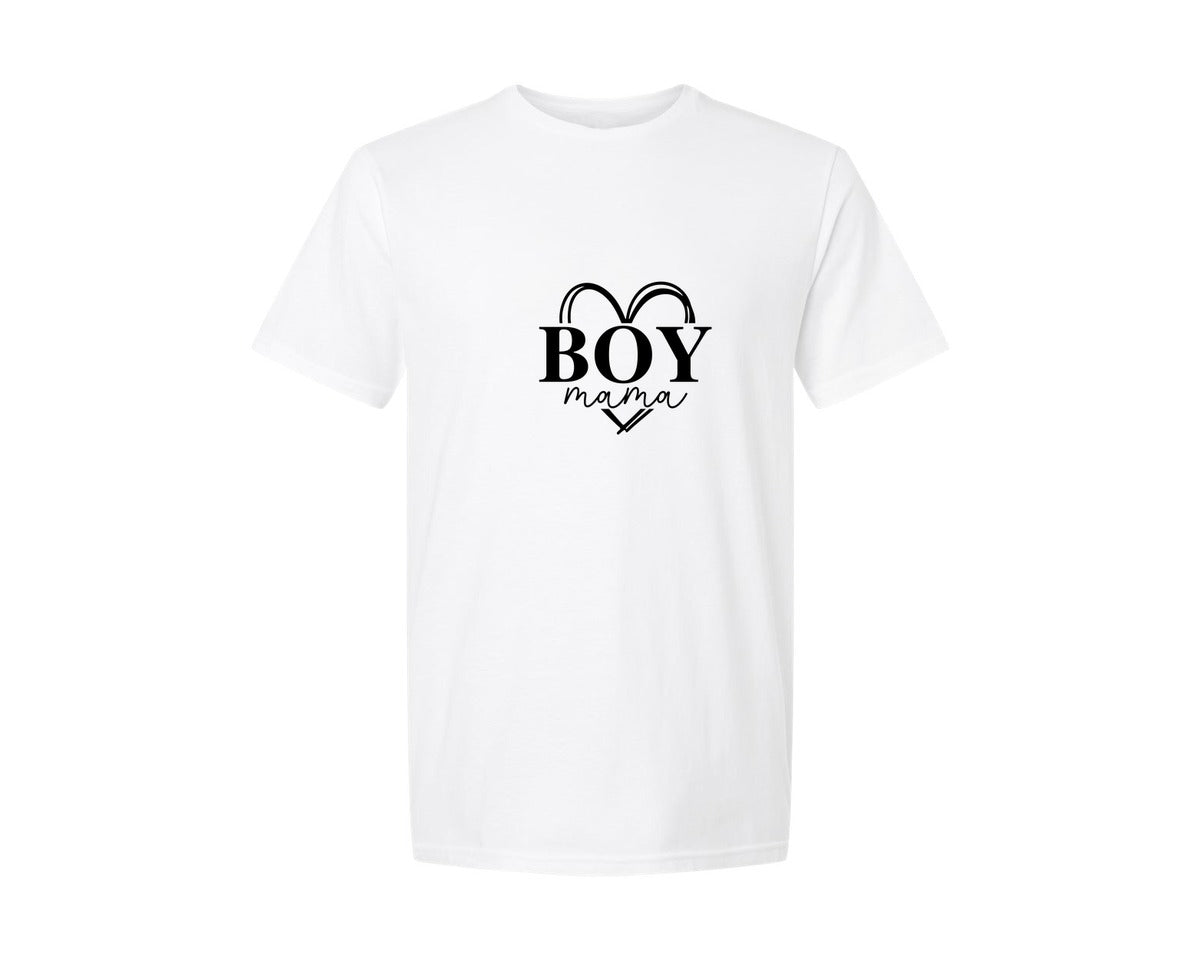 brand:Generic|color:White|Boy Mama 36 Graphic T-Shirt