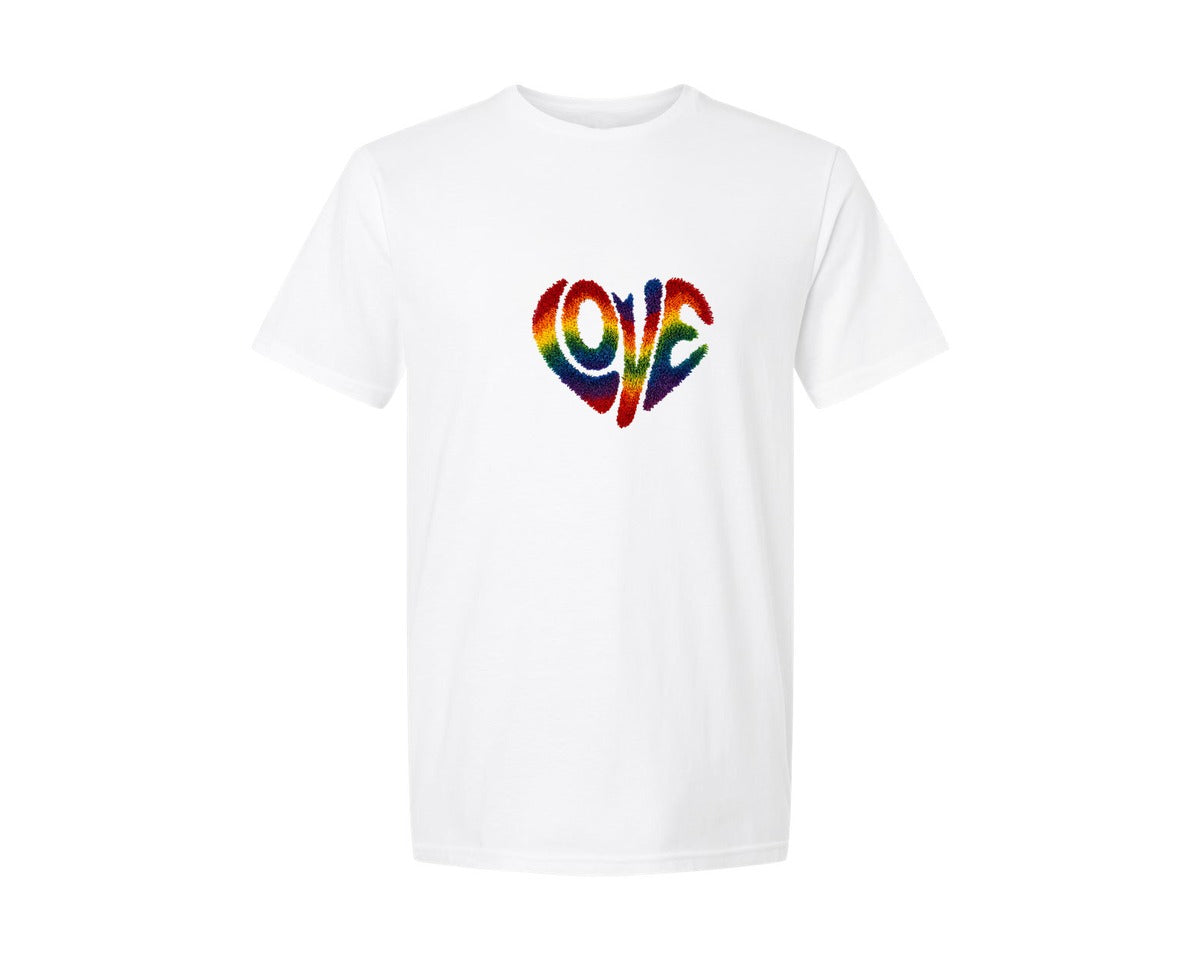 brand:Generic|color:White|Crochet Yarn Valentine Shirt Design Graphic T-Shirt