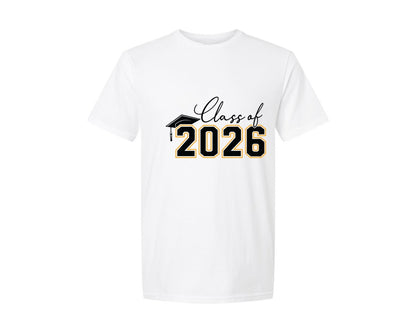 brand:Generic|color:White|Class Of 2026 Senior 2026 Graduation 2 Graphic T-Shirt