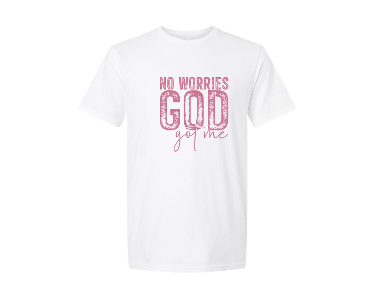 brand:Generic|color:White|Unafraidgod Got Me Christian Q Graphic T-Shirt