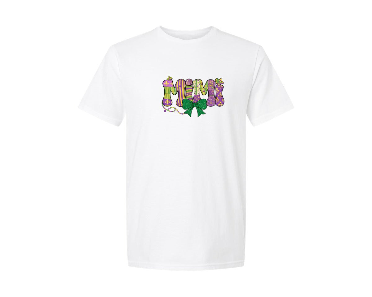 brand:Generic|color:White|Mimi Mardi Gras T Shirt 2 Graphic T-Shirt