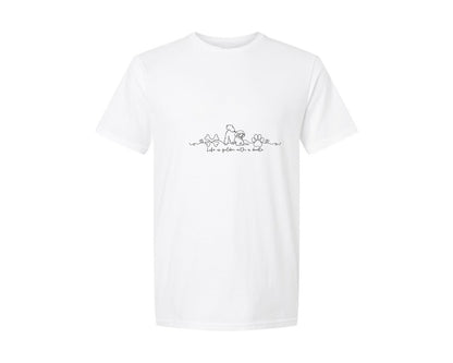 brand:Generic|color:White|Life Is Golden With A Doodle Graphic T-Shirt