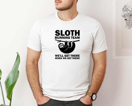 Sloth Running Team T Shirt 2 Graphic T-Shirt
