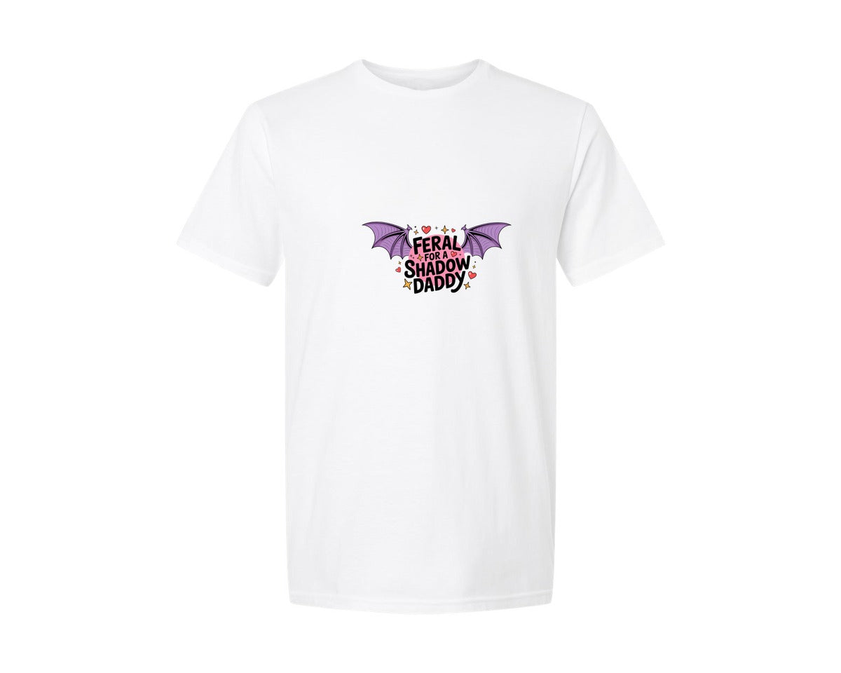 brand:Generic|color:White|Feral Shadow Daddy Fantasy 2 Graphic T-Shirt