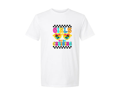 brand:Generic|color:White|Girl Going Cruising Cruise Ship Graphic T-Shirt