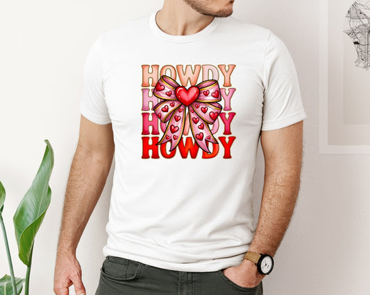 Howdy Valentine Valentines Day 2 Graphic T-Shirt
