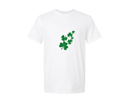 brand:Generic|color:White|St Patricks Day Shamrock Heart 12 Graphic T-Shirt