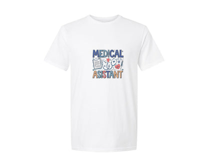 brand:Generic|color:White|Medical Assistant 7 Graphic T-Shirt