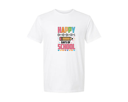 brand:Generic|color:White|Happy 100 Days Of School 2 Graphic T-Shirt