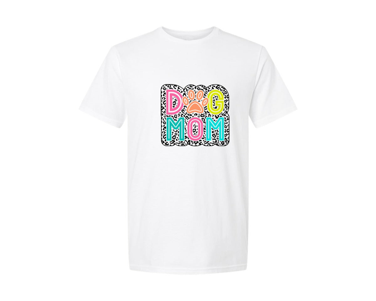 brand:Generic|color:White|Funny Dog Dog Paw Dog Mom Graphic T-Shirt