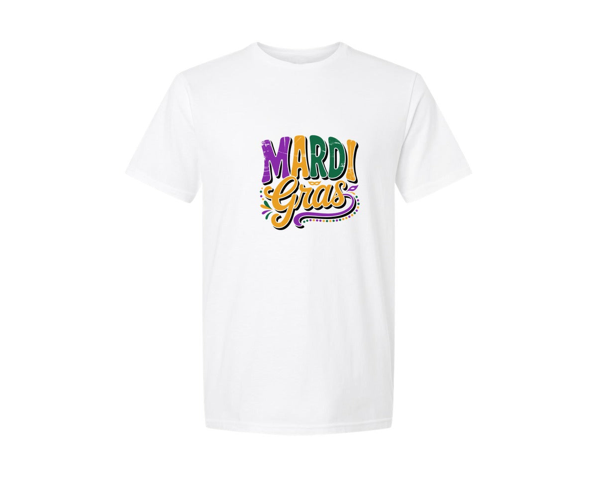 brand:Generic|color:White|Mardi Gras Mardi Gras Shirt 3 Graphic T-Shirt