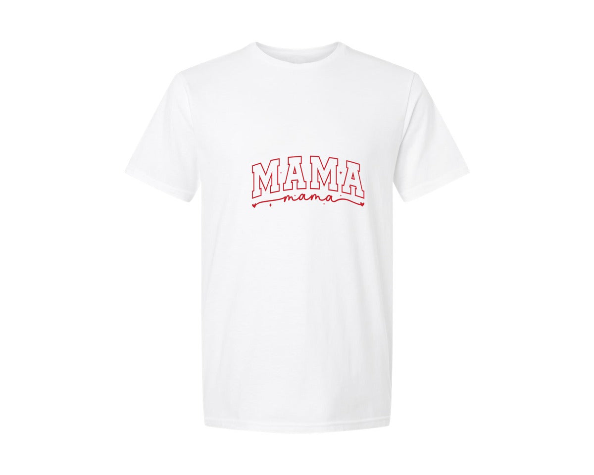 brand:Generic|color:White|Mama Valentine Svgmama Svgheart Graphic T-Shirt
