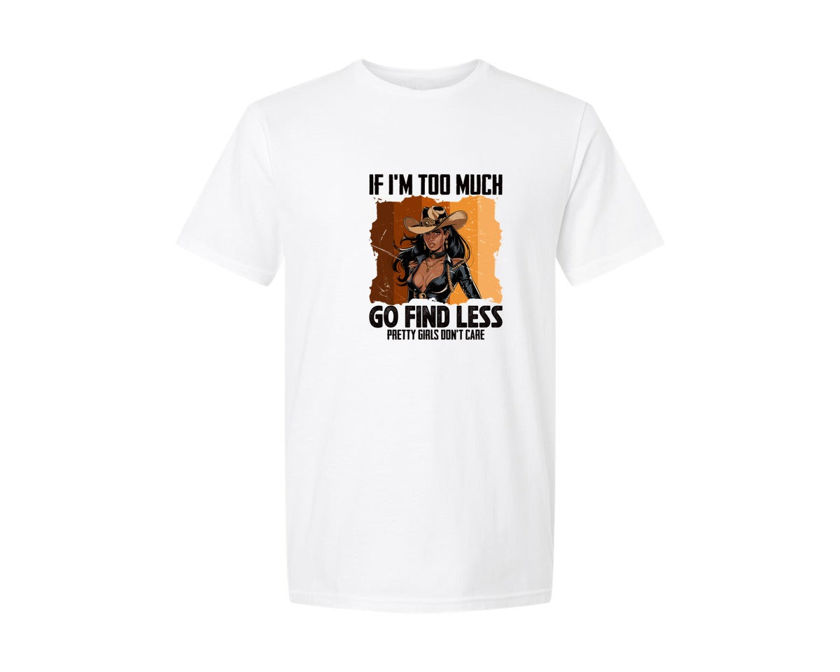 brand:Generic|color:White|Pretty Girls Dont Care Black Girl Graphic T-Shirt