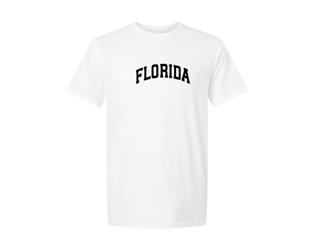 brand:Generic|color:White|Florida Usa City State Shirt Graphic T-Shirt