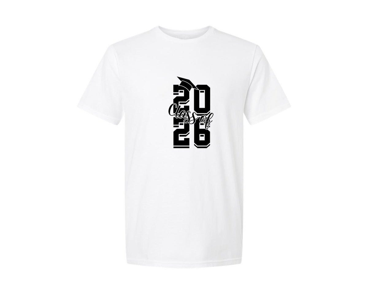 brand:Generic|color:White|Retro Class Of 2026 Senior 2026 2 Graphic T-Shirt