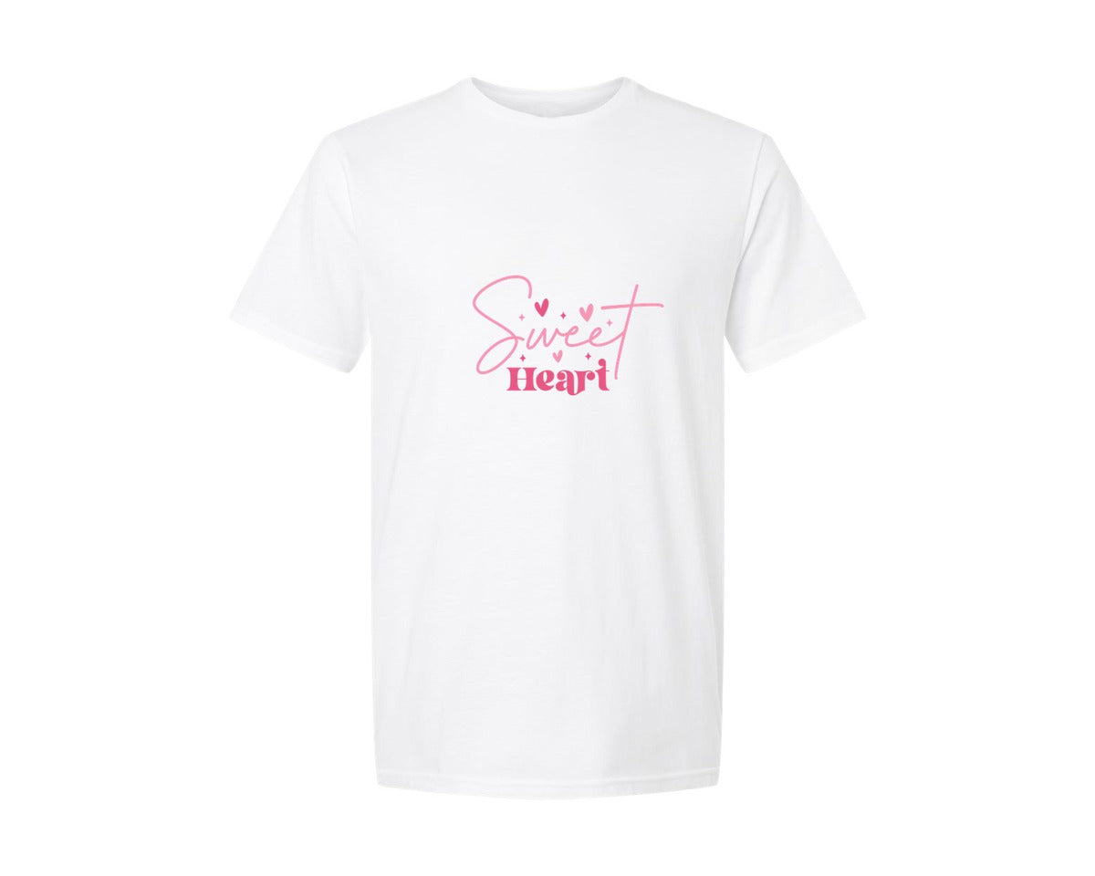brand:Generic|color:White|Sweet Heart Retro Valentine 2 Graphic T-Shirt