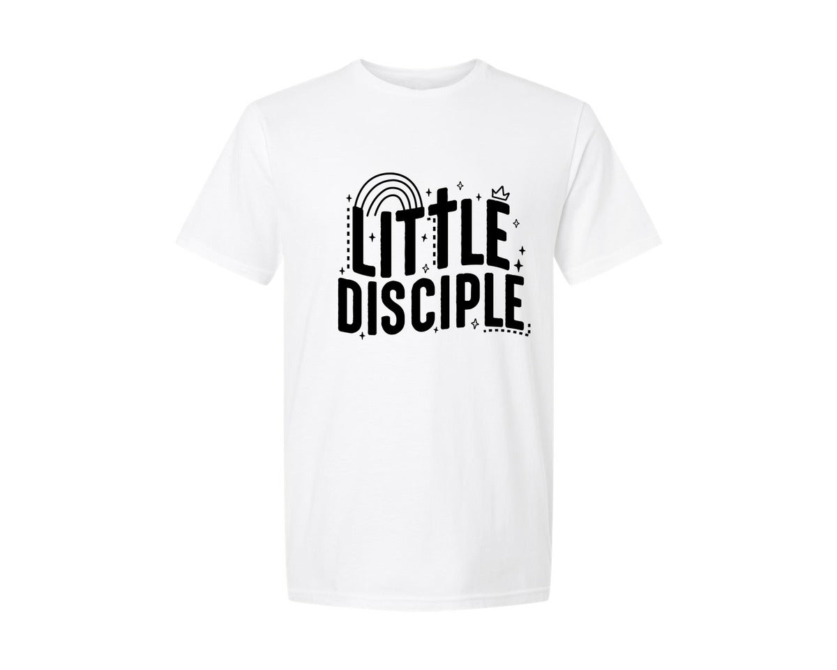 brand:Generic|color:White|Retro Little Disciple Tshirt Kids Graphic T-Shirt