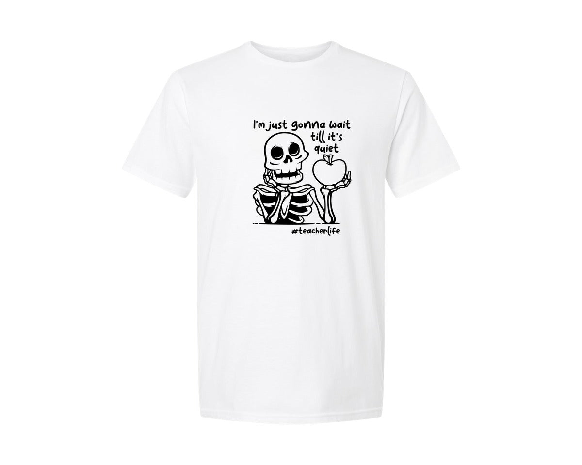 brand:Generic|color:White|Funny Teacher Teacher Life Graphic T-Shirt
