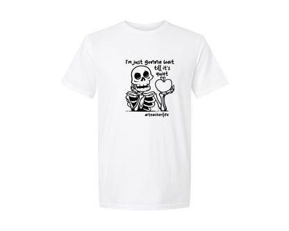 brand:Generic|color:White|Funny Teacher Teacher Life Graphic T-Shirt