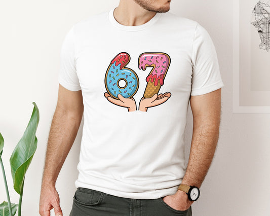 Funny Six Seven 6 7 Meme Christmas Ice Graphic T-Shirt