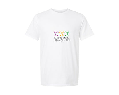 brand:Generic|color:White|Mardi Gras 2026 Funny Mardi Gras 4 Graphic T-Shirt