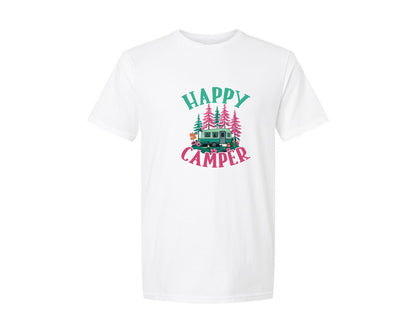 brand:Generic|color:White|Campfire Vintage Outdoor Camping 2 Graphic T-Shirt