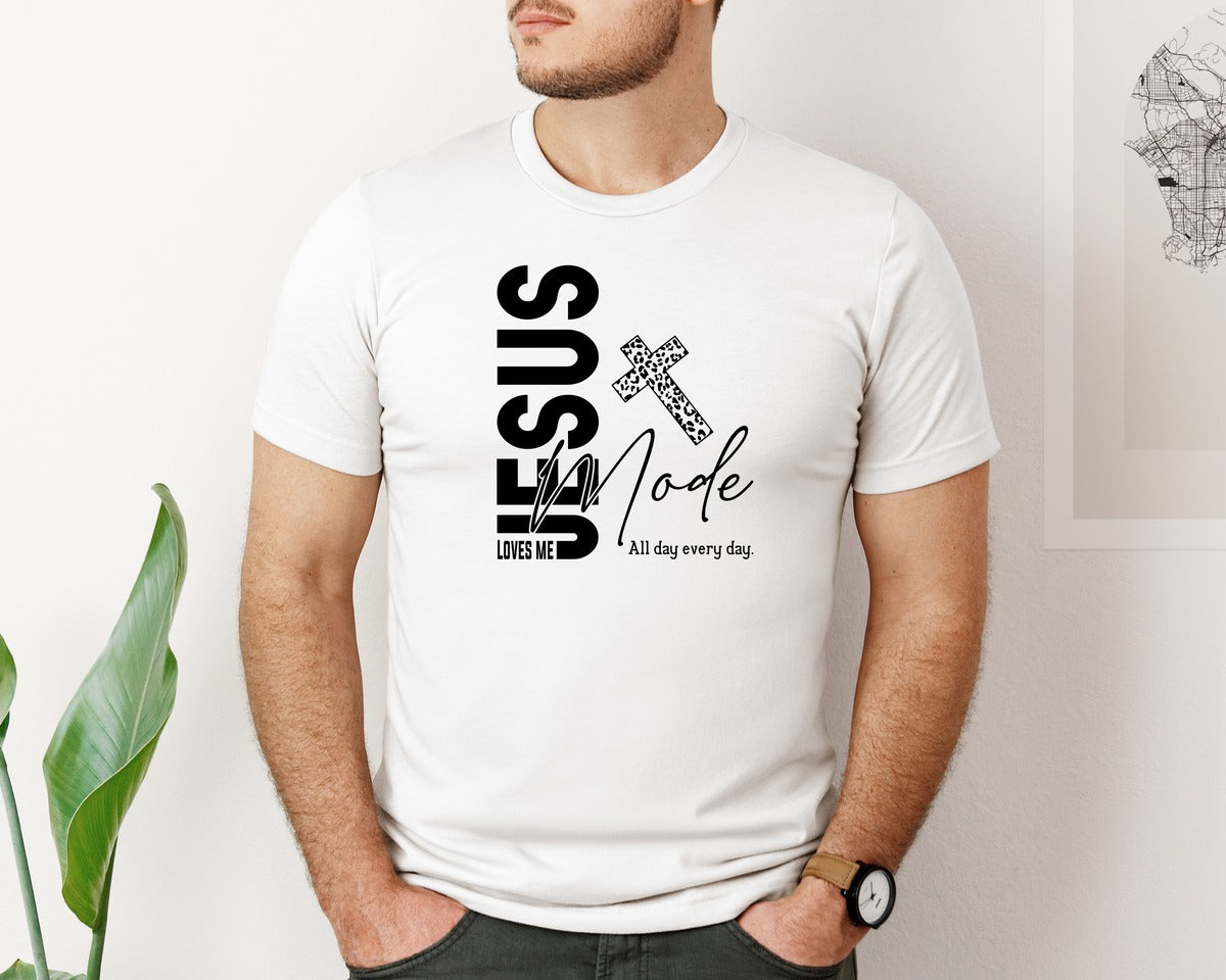 brand:Bella Canvas|color:White|Jesus Loves Me Love Like Jesus Graphic T-Shirt