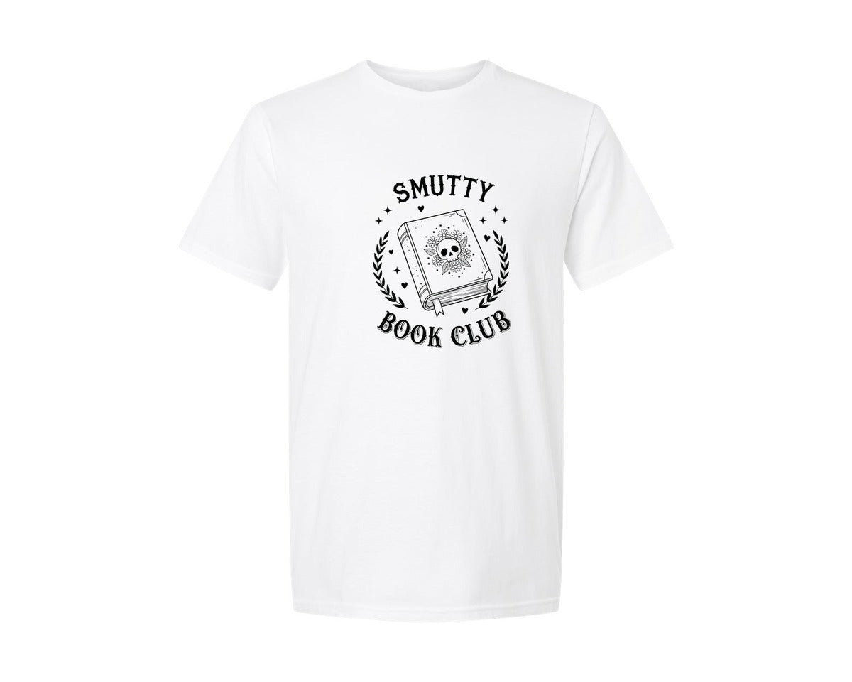 brand:Generic|color:White|Smutty Book Club Book Shirt 2 Graphic T-Shirt
