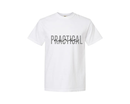 brand:Comfort Colors|color:White|Practical Nurse Lpn Graphic T-Shirt