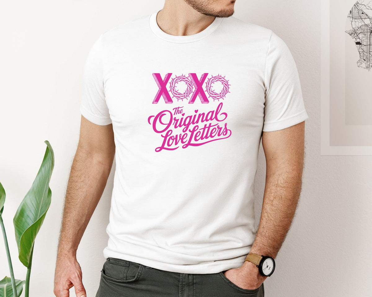 brand:Bella Canvas|color:White|Christian Love Religious Valentine Graphic T-Shirt