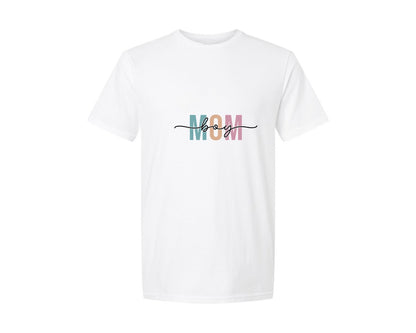 brand:Generic|color:White|Boy Mom Mom Life Mama Graphic T-Shirt